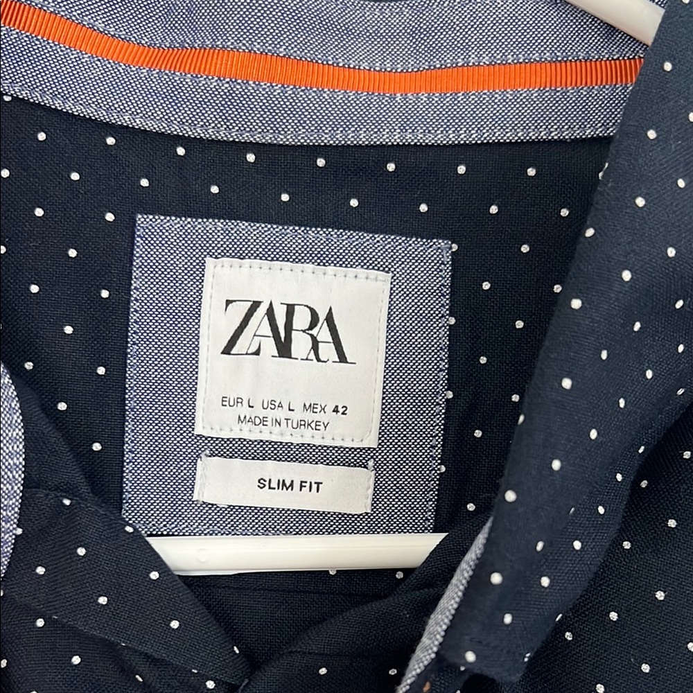 Zara Blue Button Down Shirt - Picture 4 of 4